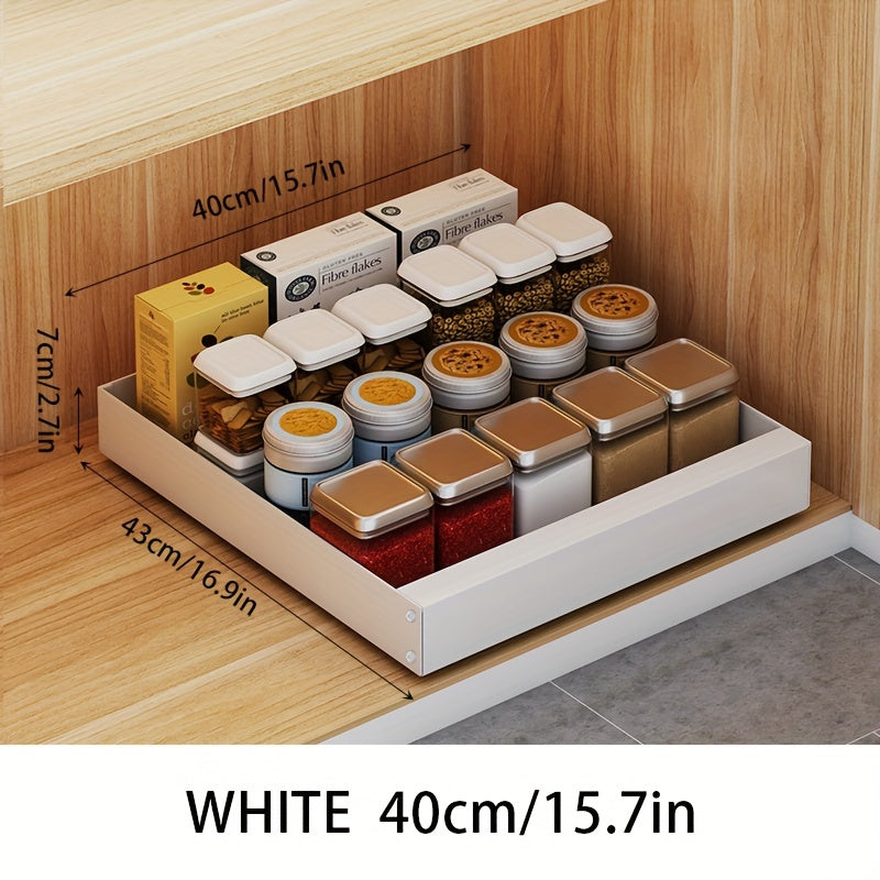 Pull-Out Kitchen Cabinet Organizer - Lina-Black-9.84 inches-Nora Luxe