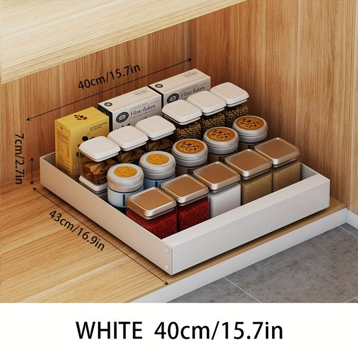Pull-Out Kitchen Cabinet Organizer - Lina-Black-9.84 inches-Nora Luxe