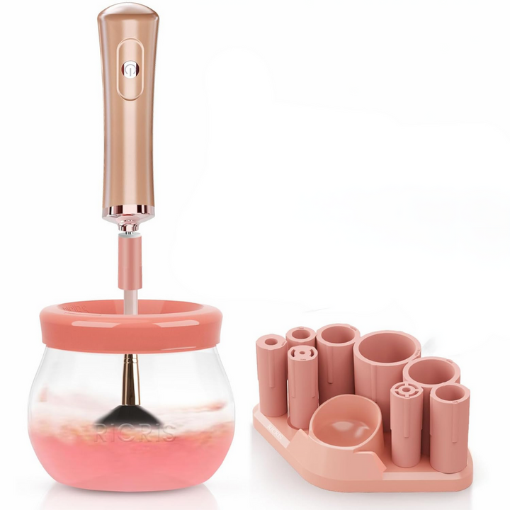 Quick Drying Electric Makeup Brush Cleaner – Clean & Ready to Use Immediately!-Pink-Nora Luxe