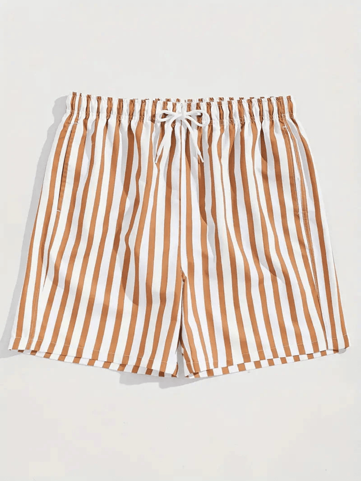 Quick-drying men's swim shorts with a comfortable fit – Luca-Earthy Yellow-S-The Livary