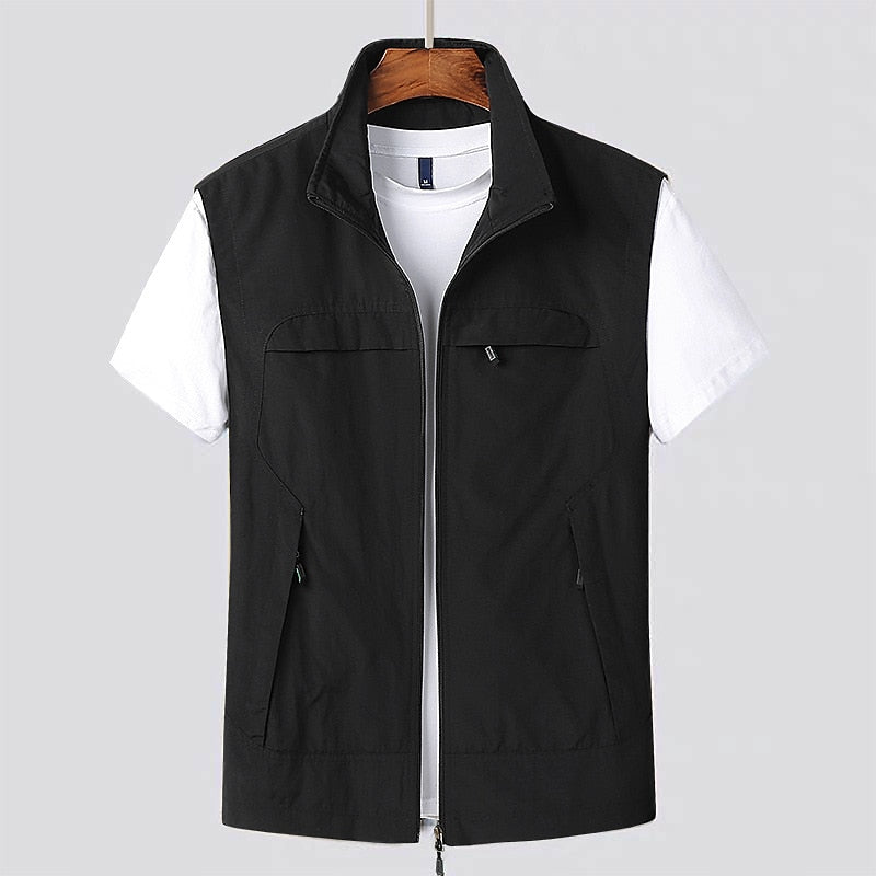 Quick-drying men's vest for outdoor adventures – Arvid-Black-S-Nora Luxe