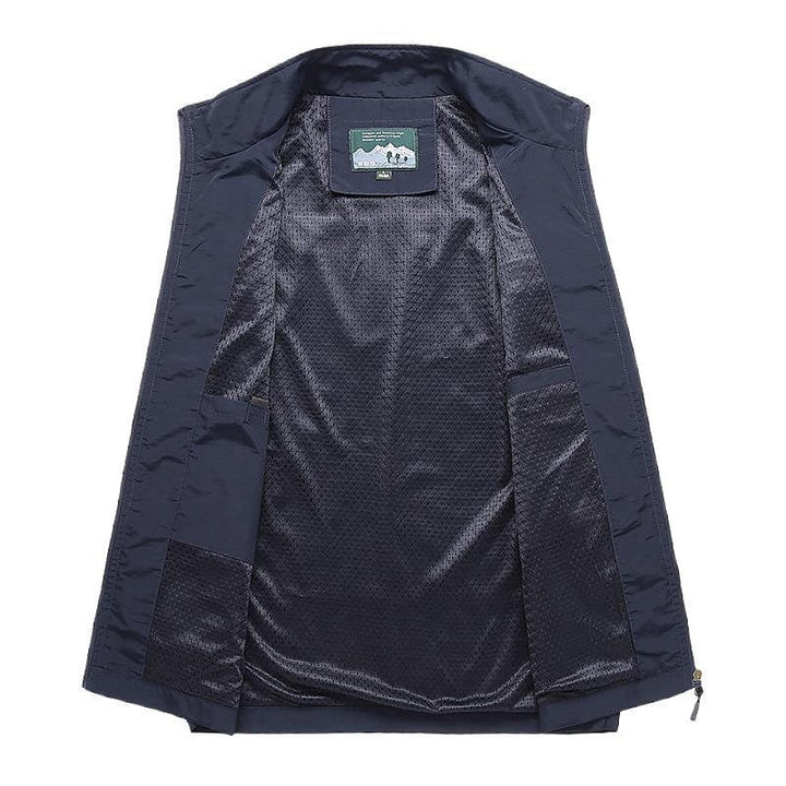 Quick-drying men's vest for outdoor adventures – Arvid-Dark blue-S-Nora Luxe