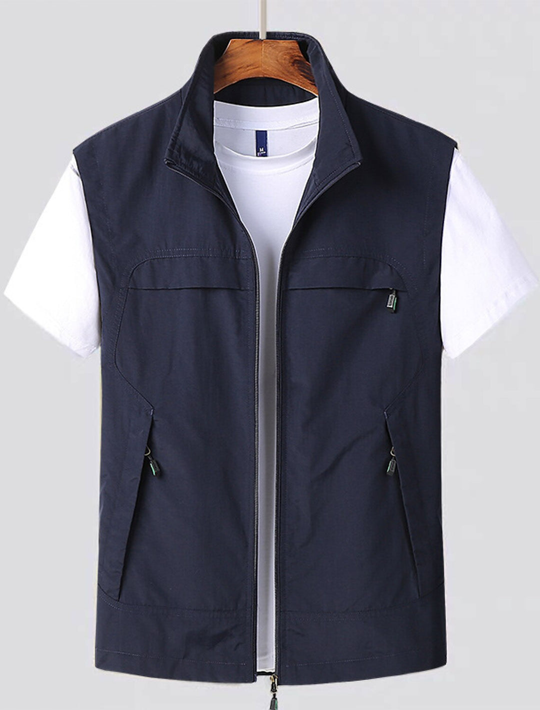 Quick-drying men's vest for outdoor adventures – Arvid-Dark blue-S-Nora Luxe