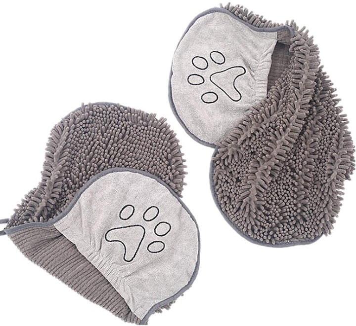 Quick-Drying Microfiber Dog Towel - Super Absorbent & Soft-Gray-Nora Luxe