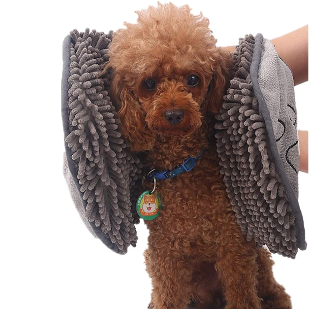 Quick-Drying Microfiber Dog Towel - Super Absorbent & Soft-Gray-Nora Luxe