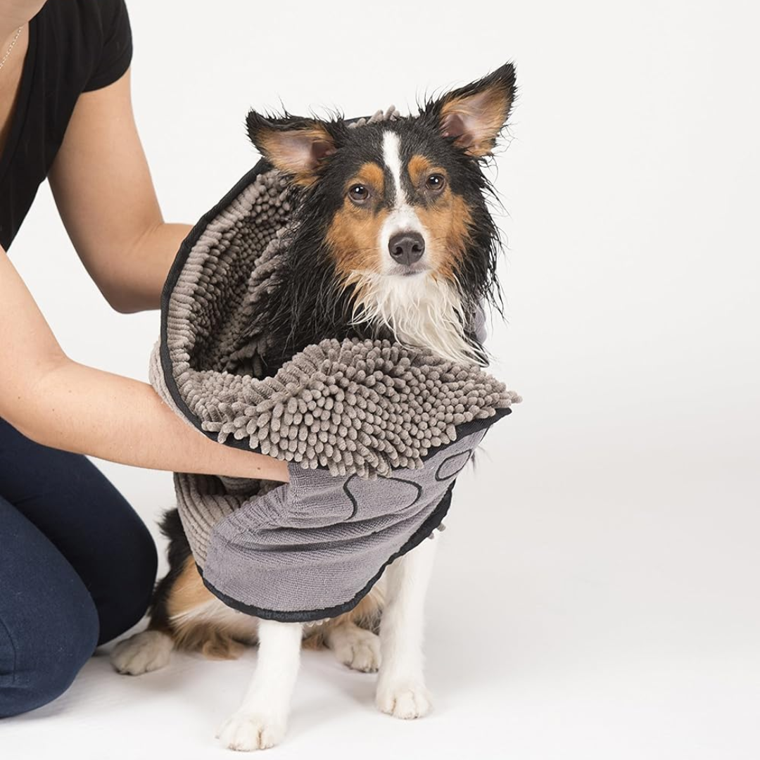 Quick-Drying Microfiber Dog Towel - Super Absorbent & Soft-Gray-Nora Luxe