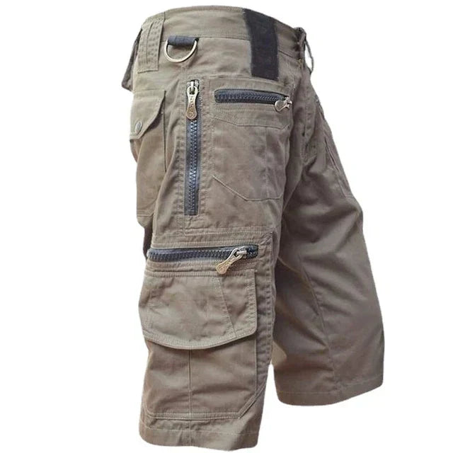 Quick-drying outdoor cargo shorts for men – TrailFlex-Light brown-S-The Livary