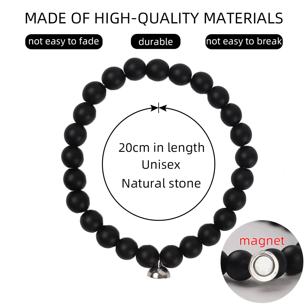 Quit Smoking Bracelet | Natural Gemstones | Health Benefits-Black-Nora Luxe