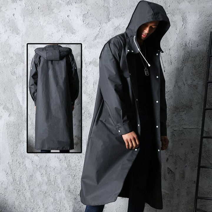 Rain Jacket with Hood - Thorben-Black-M-Nora Luxe