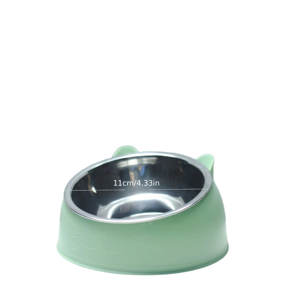 Raised Cat Food Bowl - ComfortBowl-Green-Nora Luxe