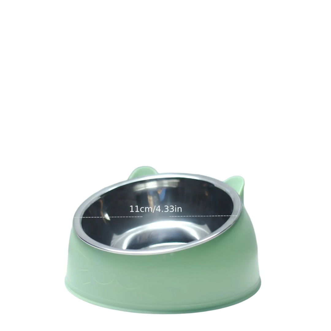 Raised Cat Food Bowl - ComfortBowl-Green-Nora Luxe