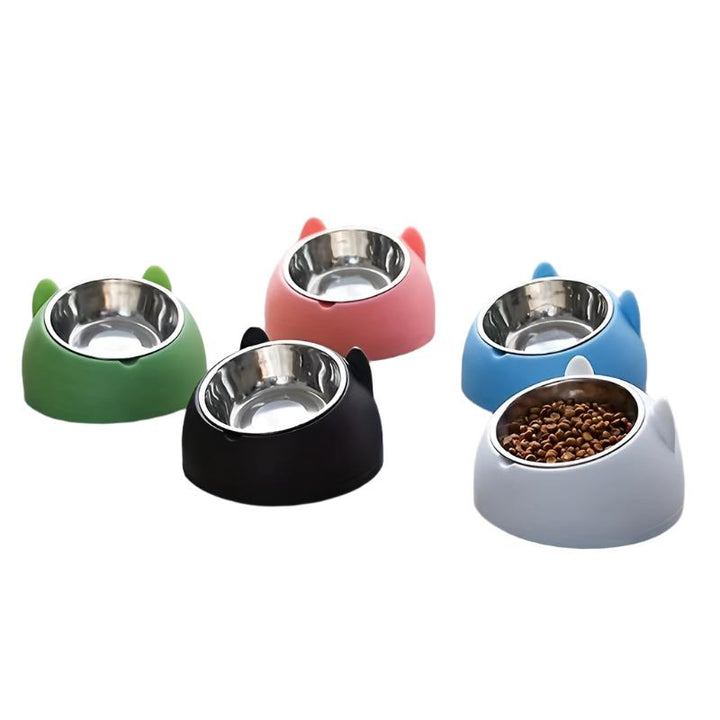 Raised Cat Food Bowl - ComfortBowl-Light Blue-Nora Luxe