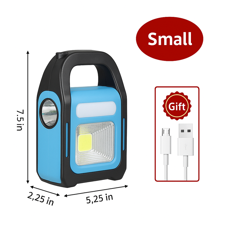Rechargeable USB Camping Lantern with Powerbank - SolarGlow-Small-Nora Luxe