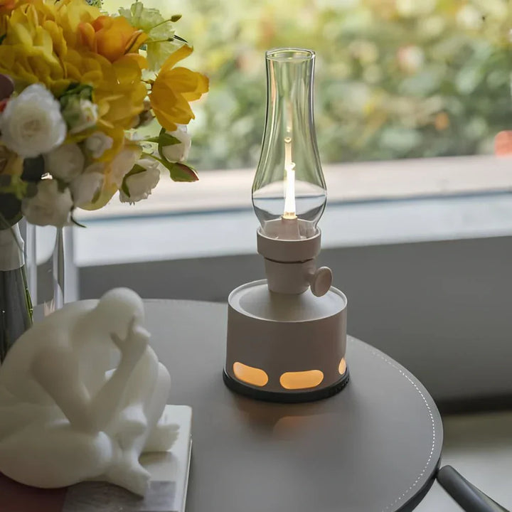 Rechargeable Vintage LED Lantern - LumaLantern-Green-Nora Luxe