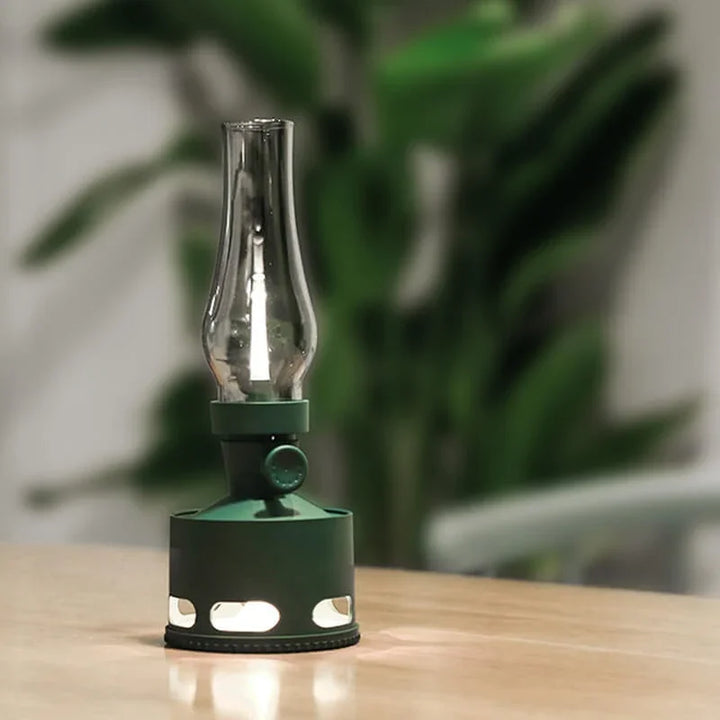 Rechargeable Vintage LED Lantern - LumaLantern-Green-Nora Luxe