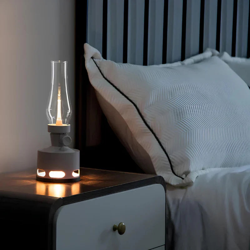 Rechargeable Vintage LED Lantern - LumaLantern-Green-Nora Luxe