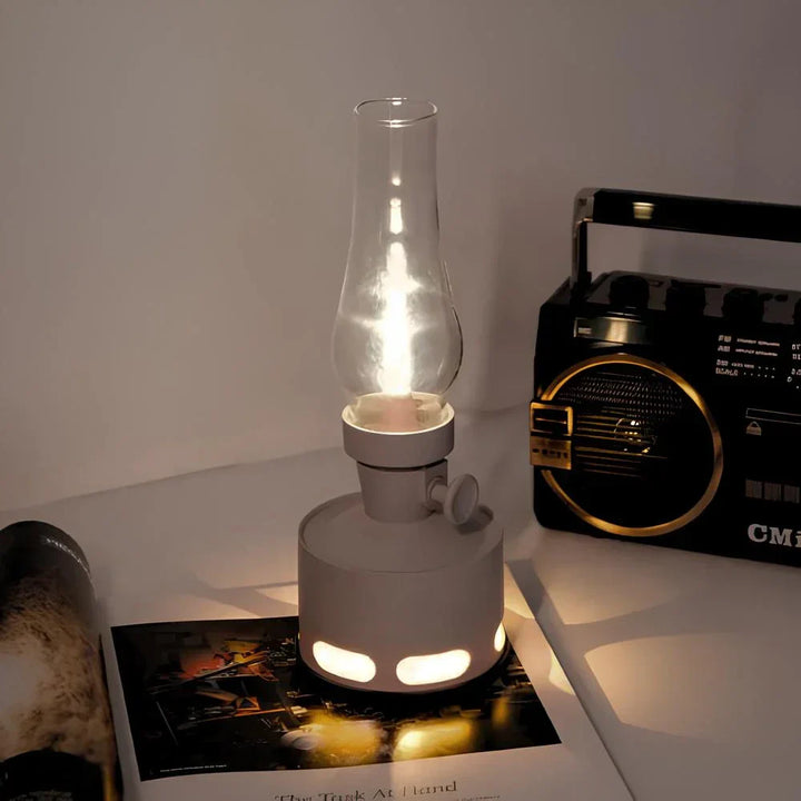 Rechargeable Vintage LED Lantern - LumaLantern-Green-Nora Luxe