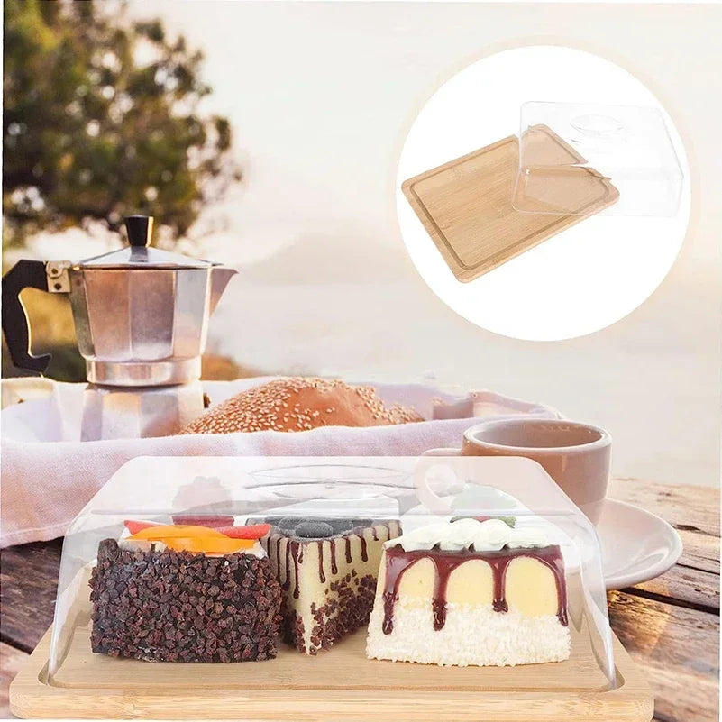 Rectangular Butter Dish with Bamboo Lid - FreshSeal-Nora Luxe