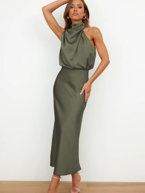 Refined Cocktail Dress - Livia-Green-S-Nora Luxe