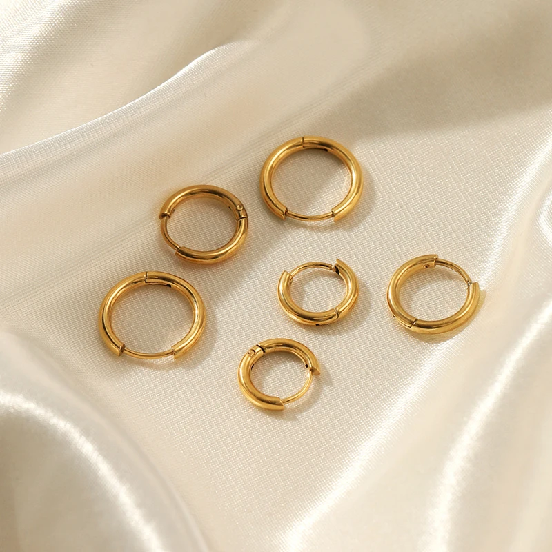 Refined Hoop Earrings - Sophia-Gold-0.31 in-Nora Luxe