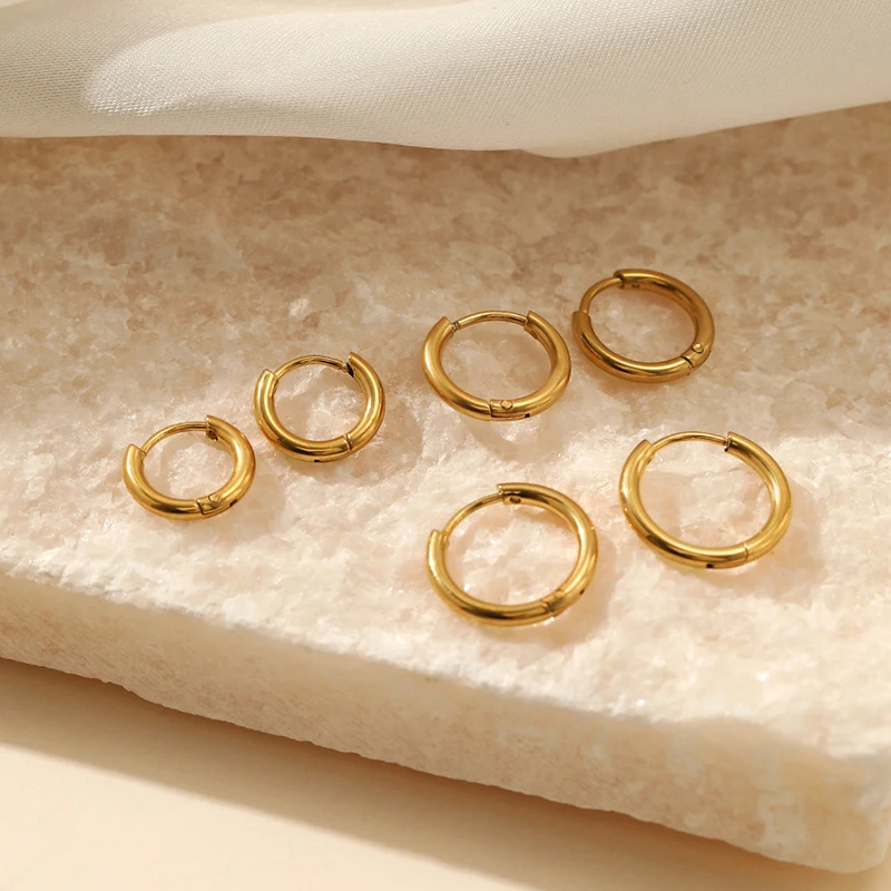 Refined Hoop Earrings - Sophia-Gold-0.31 in-Nora Luxe