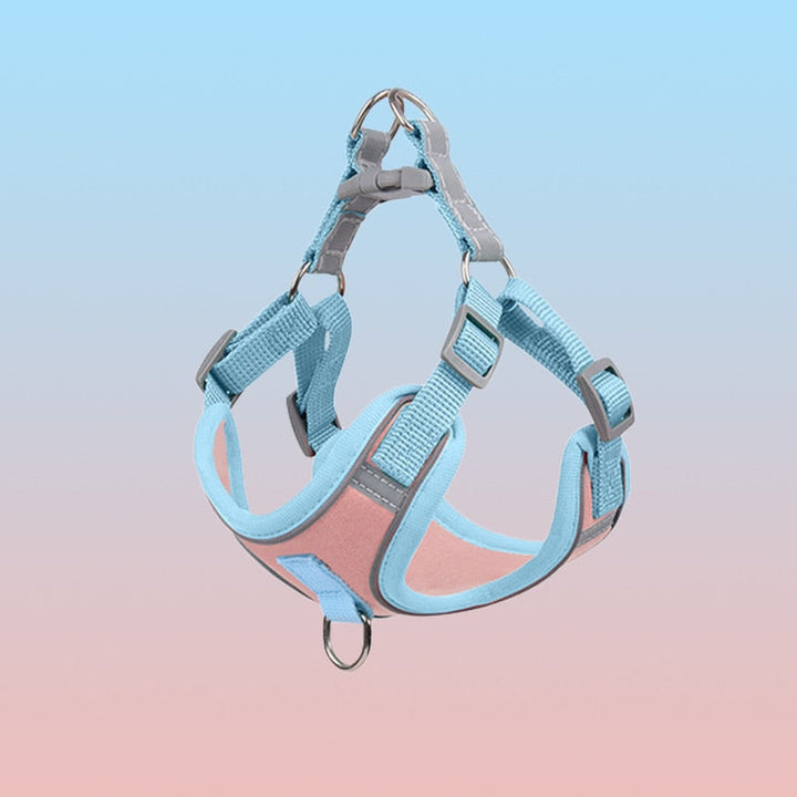 Reflective Puppy Harness - BrightPaw-Pink-S(5.51-8.82 lbs)-Nora Luxe