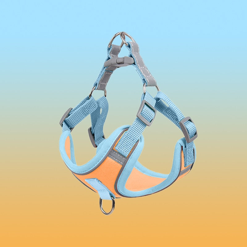Reflective Puppy Harness - BrightPaw-Yellow-S(5.51-8.82 lbs)-Nora Luxe