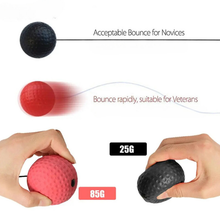 Reflex ball for Boxing Training - PunchPro-Black (Light Weight)-Nora Luxe