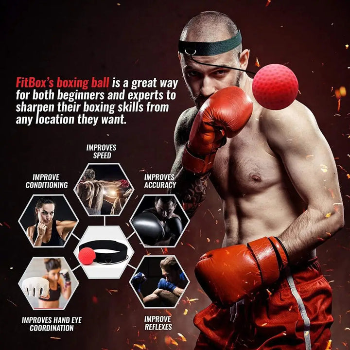 Reflex ball for Boxing Training - PunchPro-Black (Light Weight)-Nora Luxe