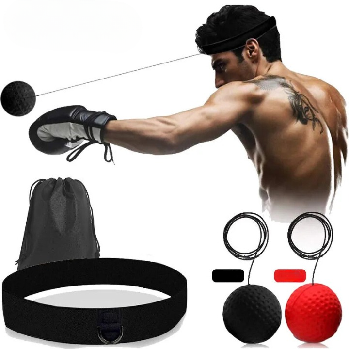 Reflex ball for Boxing Training - PunchPro-Black (Light Weight)-Nora Luxe