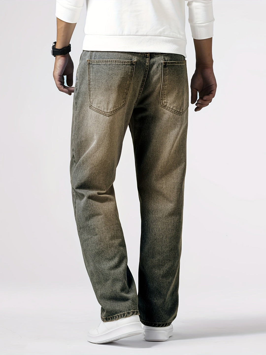 Relaxed Fit Regular Men's Jeans - Lucas-Royal Blue-30-Nora Luxe