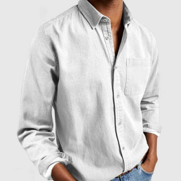 Relaxed men's casual shirt with a modern cut - Henrik-White-S-Nora Luxe