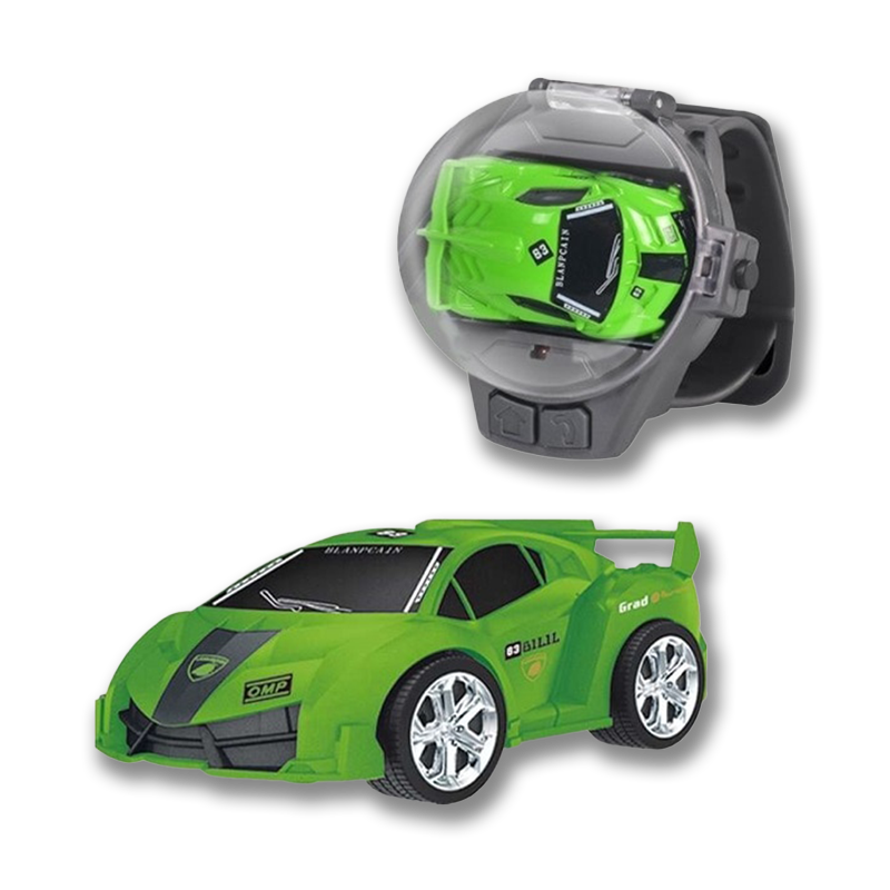 Remote Control Car Clock - RaceMaster-Green-Nora Luxe