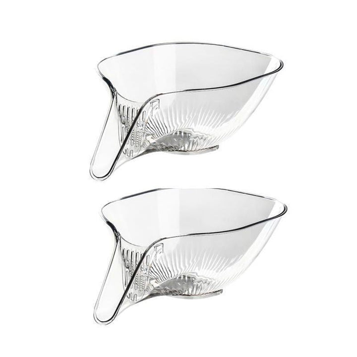 Removable Dish & Draining Basket - DrainEase-Transparent-Nora Luxe