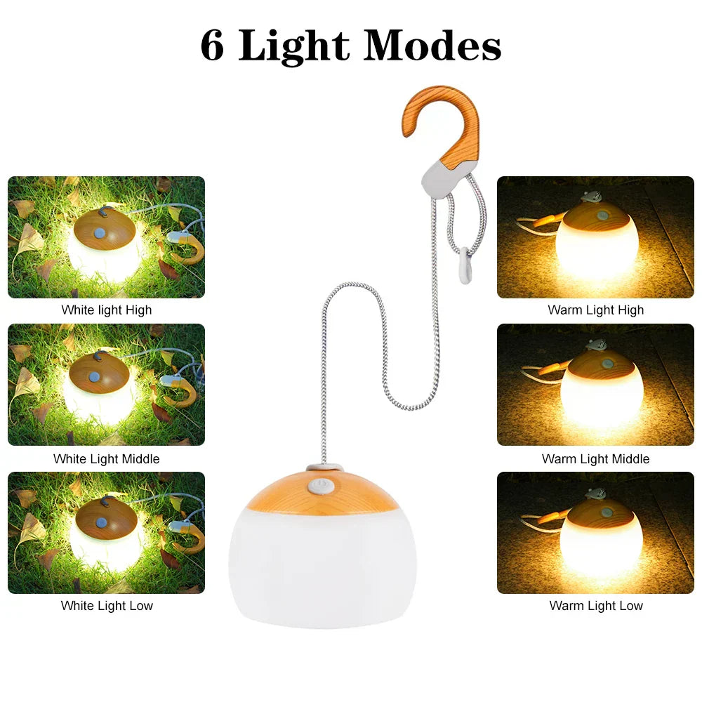 Retro Camping Lantern USB Rechargeable Light - CampGlow-Green-Nora Luxe