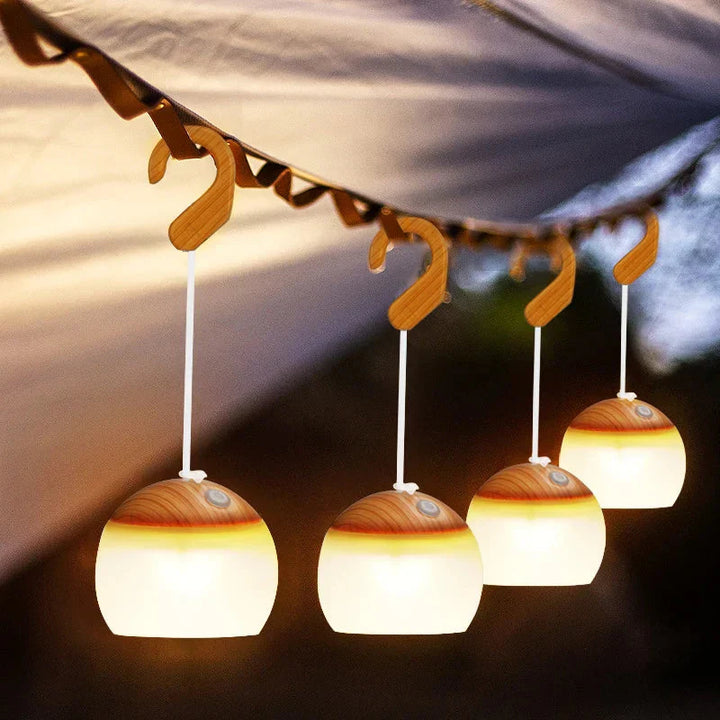 Retro Camping Lantern USB Rechargeable Light - CampGlow-Green-Nora Luxe