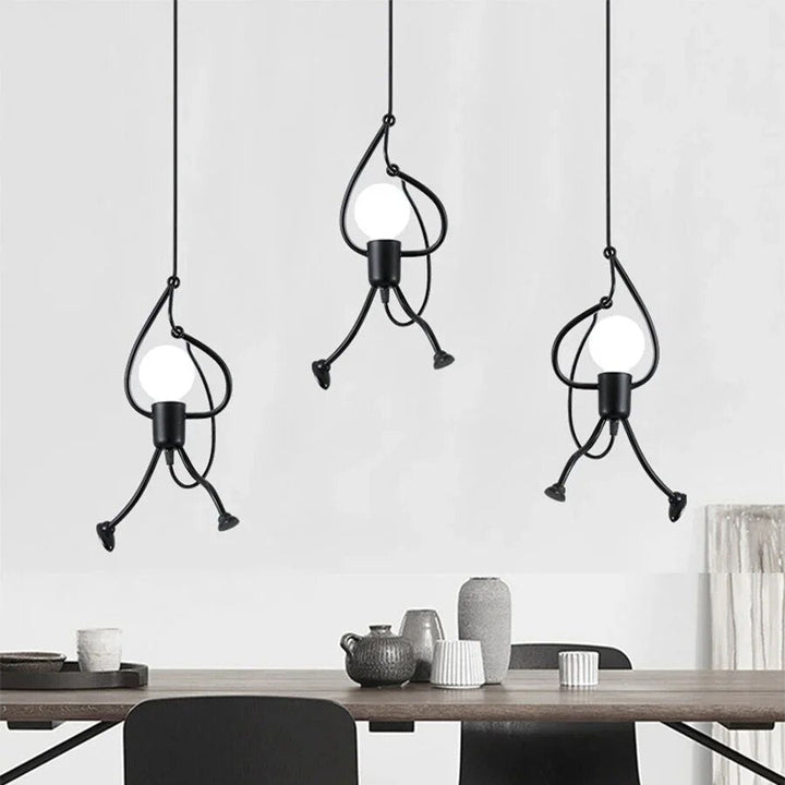 Retro Ceiling Lamp FunPop - PlayGlow-1 Light Bulb-Nora Luxe