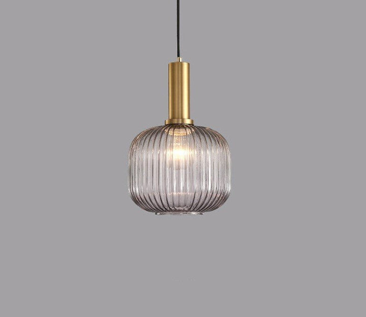 Retro Glass Pendant Lamp - ColorVibe-Gray-B-Nora Luxe