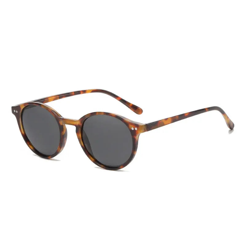 Retro Round Polarized Sunglasses - SunnyStyle-Brown/Black-Nora Luxe