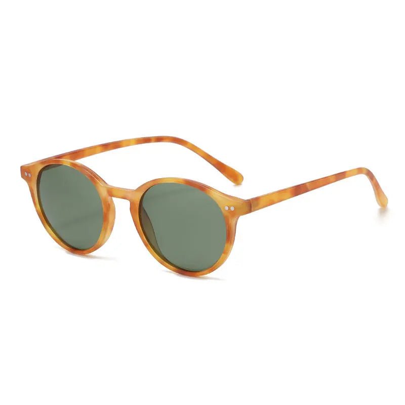 Retro Round Polarized Sunglasses - SunnyStyle-Orange/Gray-Nora Luxe