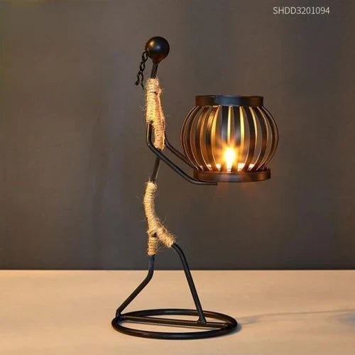 Retro & Stylish Candle Holder - VintageMan-The Candlestick Maker-Nora Luxe