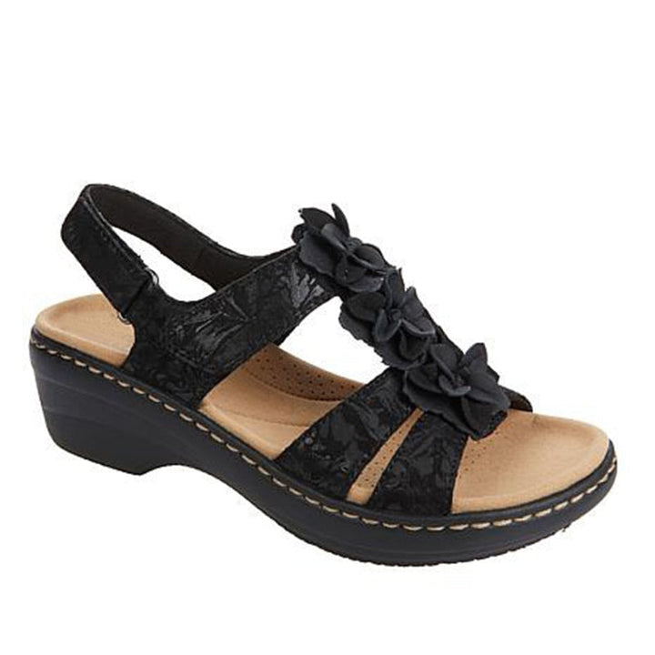 Retro summer sandals for women – Aurelia-Black-3-Nora Luxe