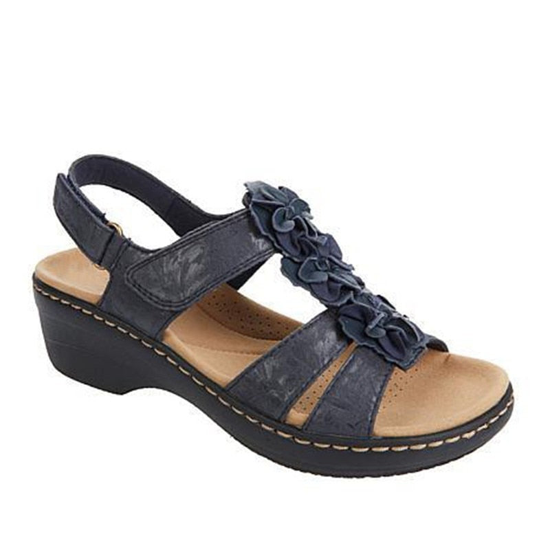 Retro summer sandals for women – Aurelia-Blue-3-Nora Luxe
