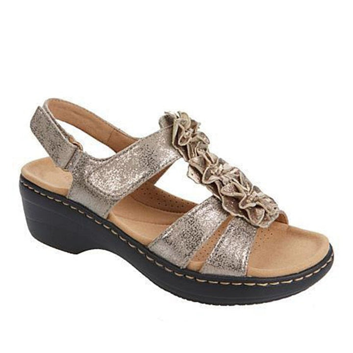 Retro summer sandals for women – Aurelia-Gold-3-Nora Luxe
