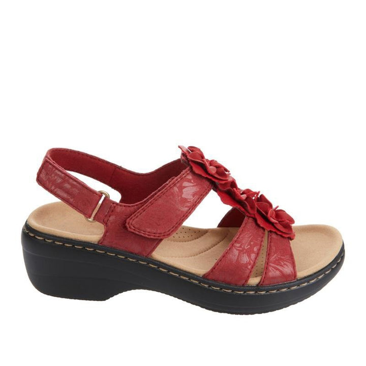 Retro summer sandals for women – Aurelia-Red-3-Nora Luxe