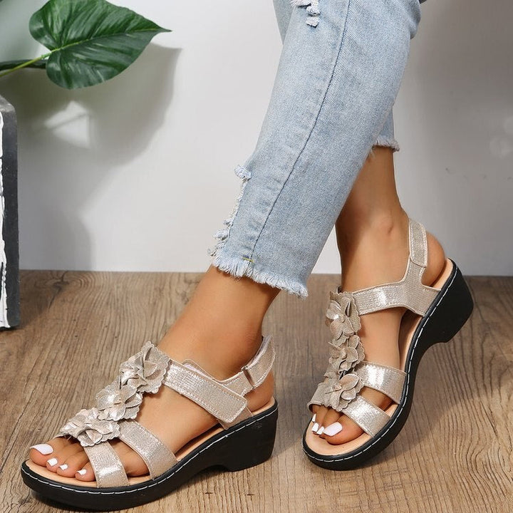 Retro summer sandals for women – Aurelia-Yellow-3-Nora Luxe