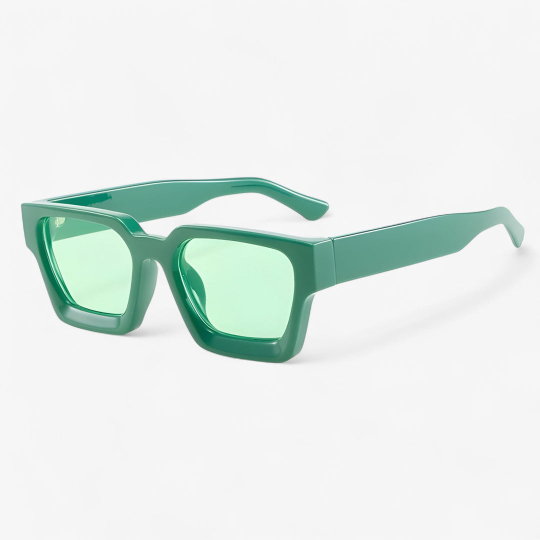 Retro sunglasses for men with square design – Calven-Green-Nora Luxe