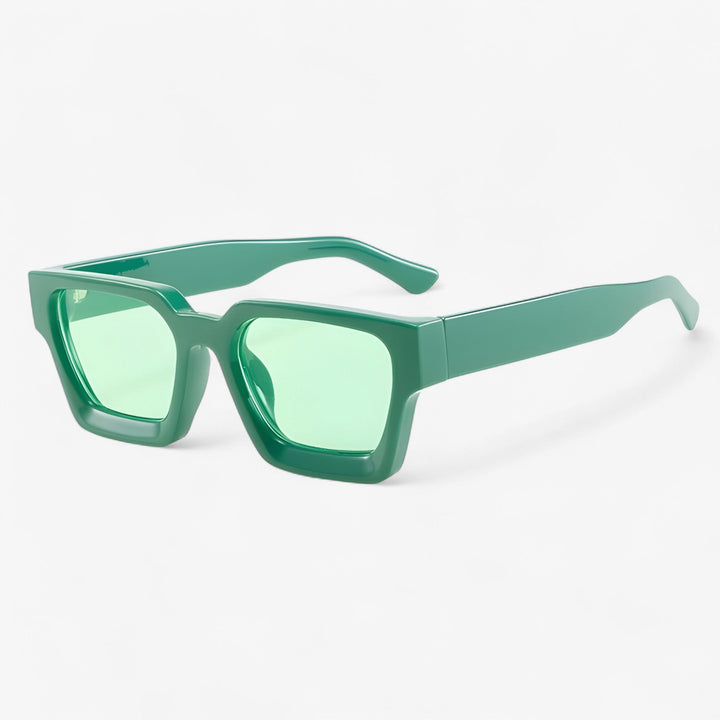 Retro sunglasses for men with square design – Calven-Green-Nora Luxe