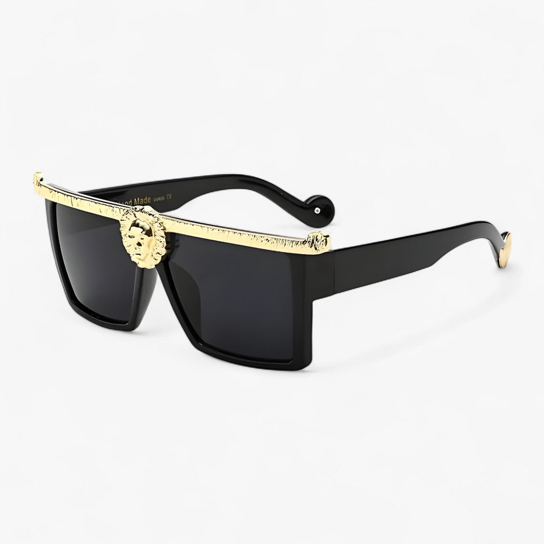 Retro sunglasses with lion style – Ferrox-Gold-Nora Luxe