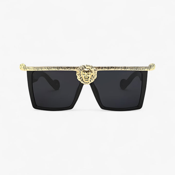 Retro sunglasses with lion style – Ferrox-Gold-Nora Luxe
